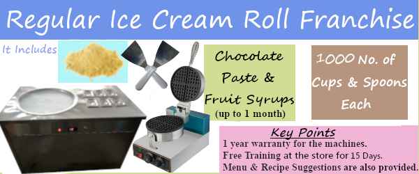 Regular ice cream roll franchise